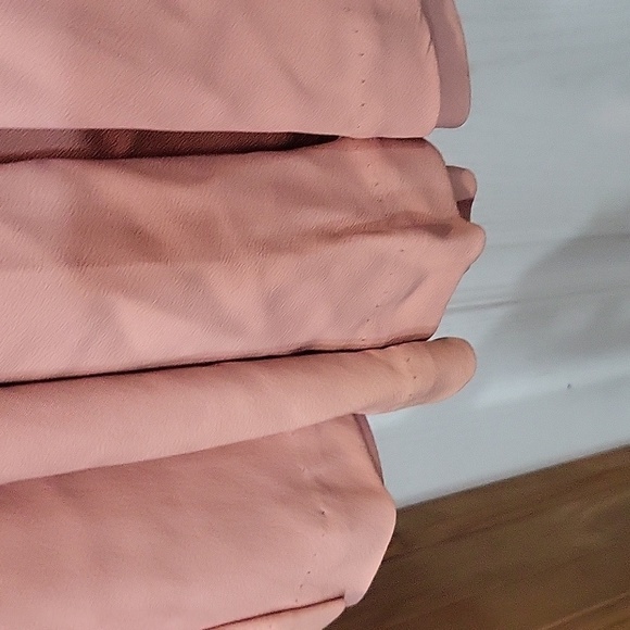 Vintage 1950's Dusty Pink Lace Top Dress 3/4 Length Sleeve Size S - Picture 5 of 9